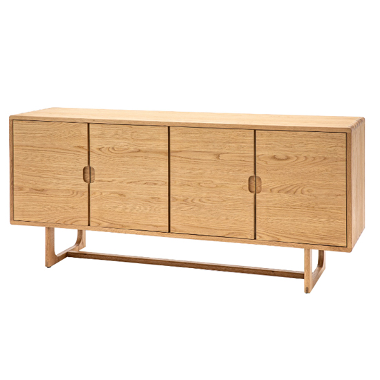 Cairo Wooden Sideboard With 4 Doors In Natural