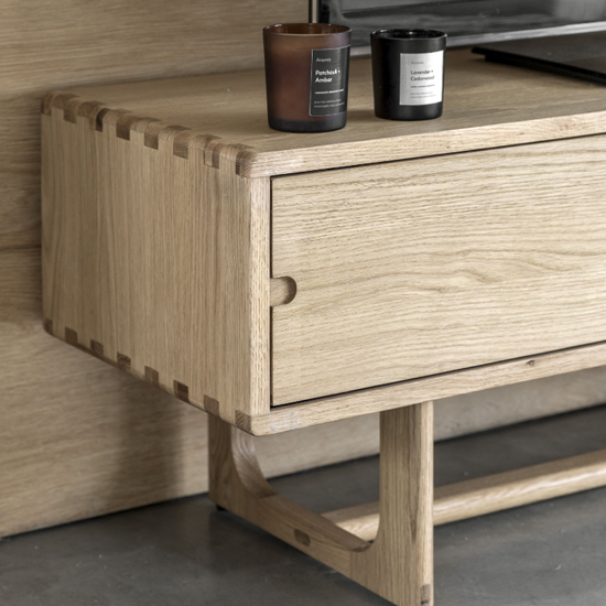 Cairo Wooden TV Stand With 2 Doors In Natural