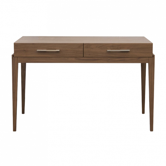 Product photograph of Cais Wooden Dressing Table With 2 Drawers In Walnut from Furniture in Fashion