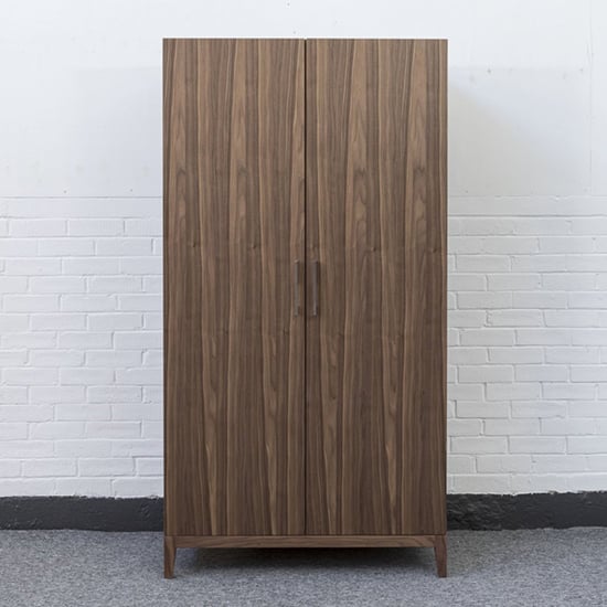 Read more about Cais wooden wardrobe with 2 doors in walnut