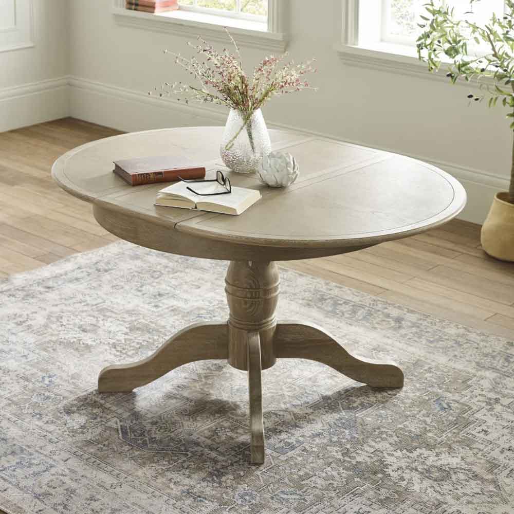 Caitlyn Wooden Extending Dining Table in Limed Oak