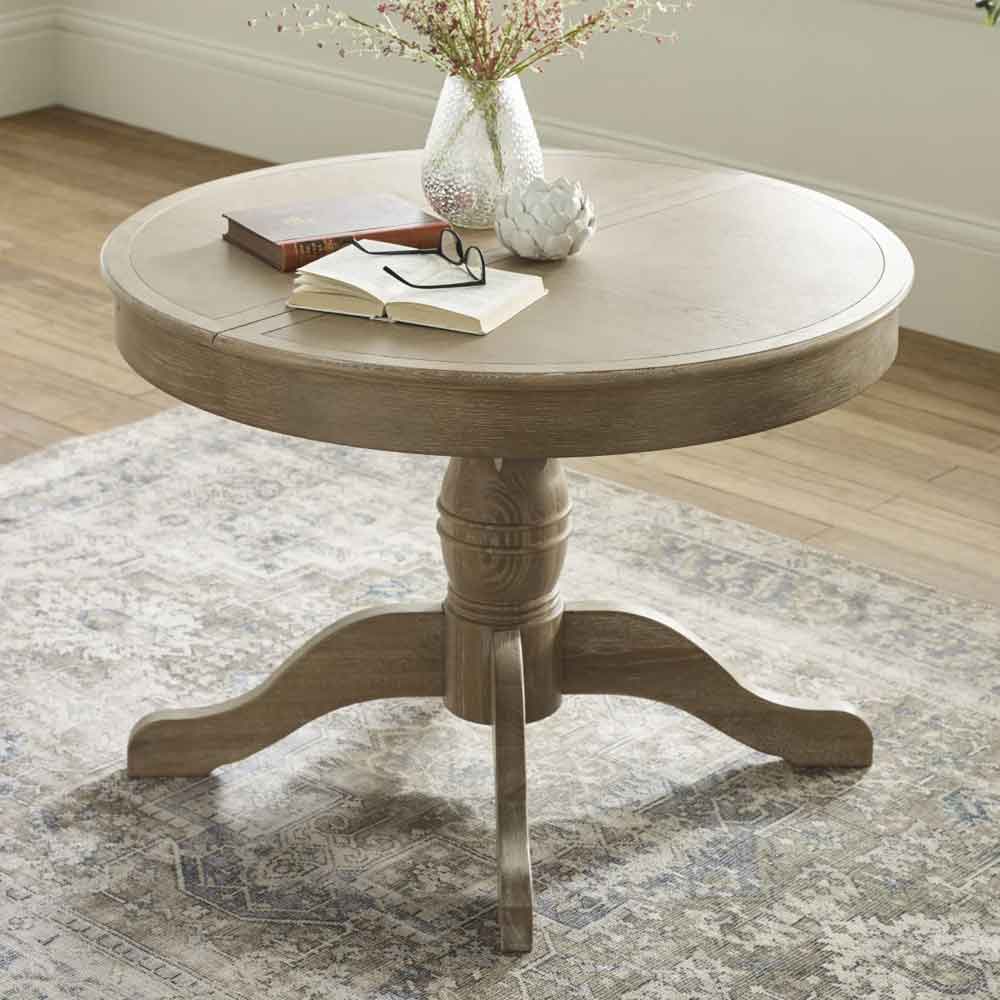 Caitlyn Wooden Extending Dining Table in Limed Oak