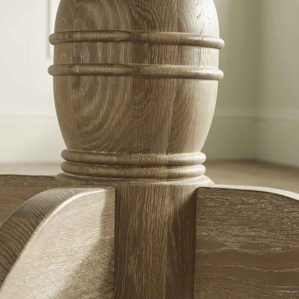 Caitlyn Wooden Extending Dining Table in Limed Oak