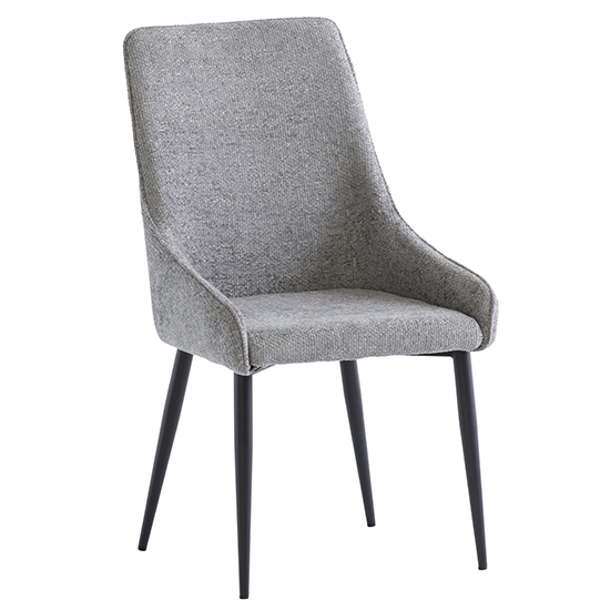Photo of Cajsa fabric dining chair in ash