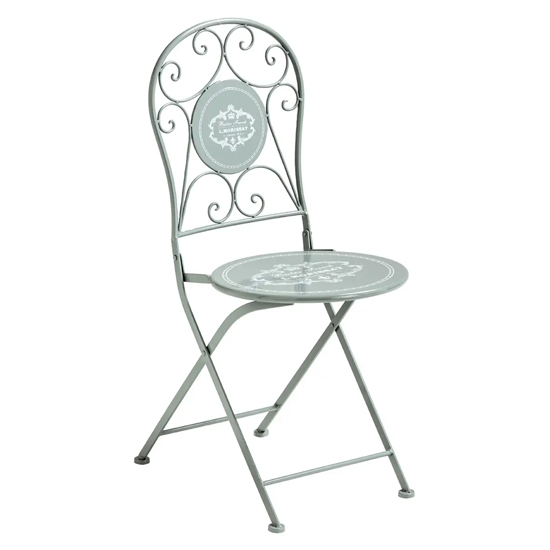 Read more about Calderon outdoor metal seating chair in grey