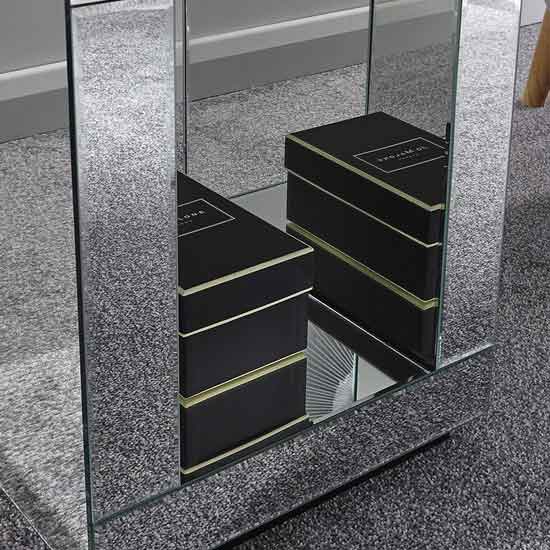 Canning Cube Glass Mirror Lamp Table In Mirrored_3