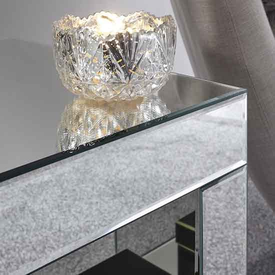 Canning Cube Glass Mirror Lamp Table In Mirrored_4