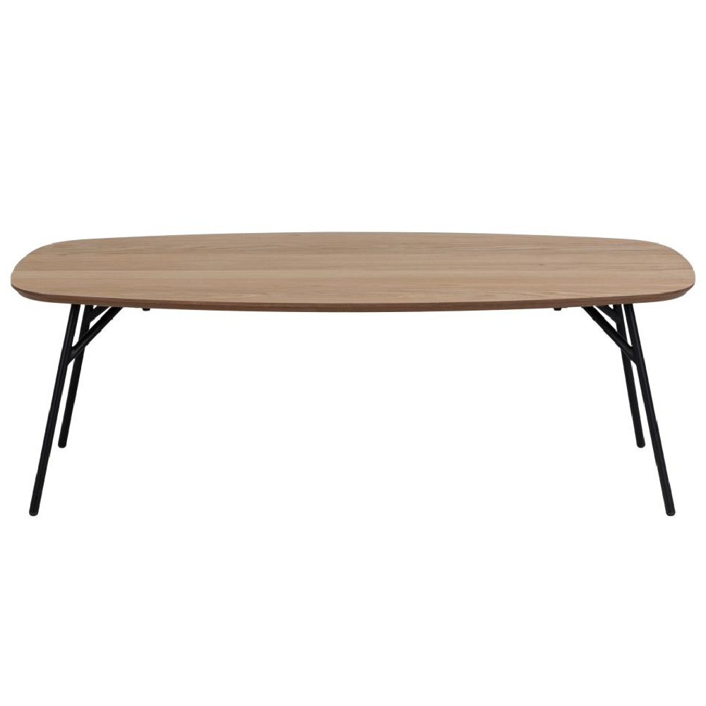 Caldwell Wooden Rectangular Coffee Table In Oak