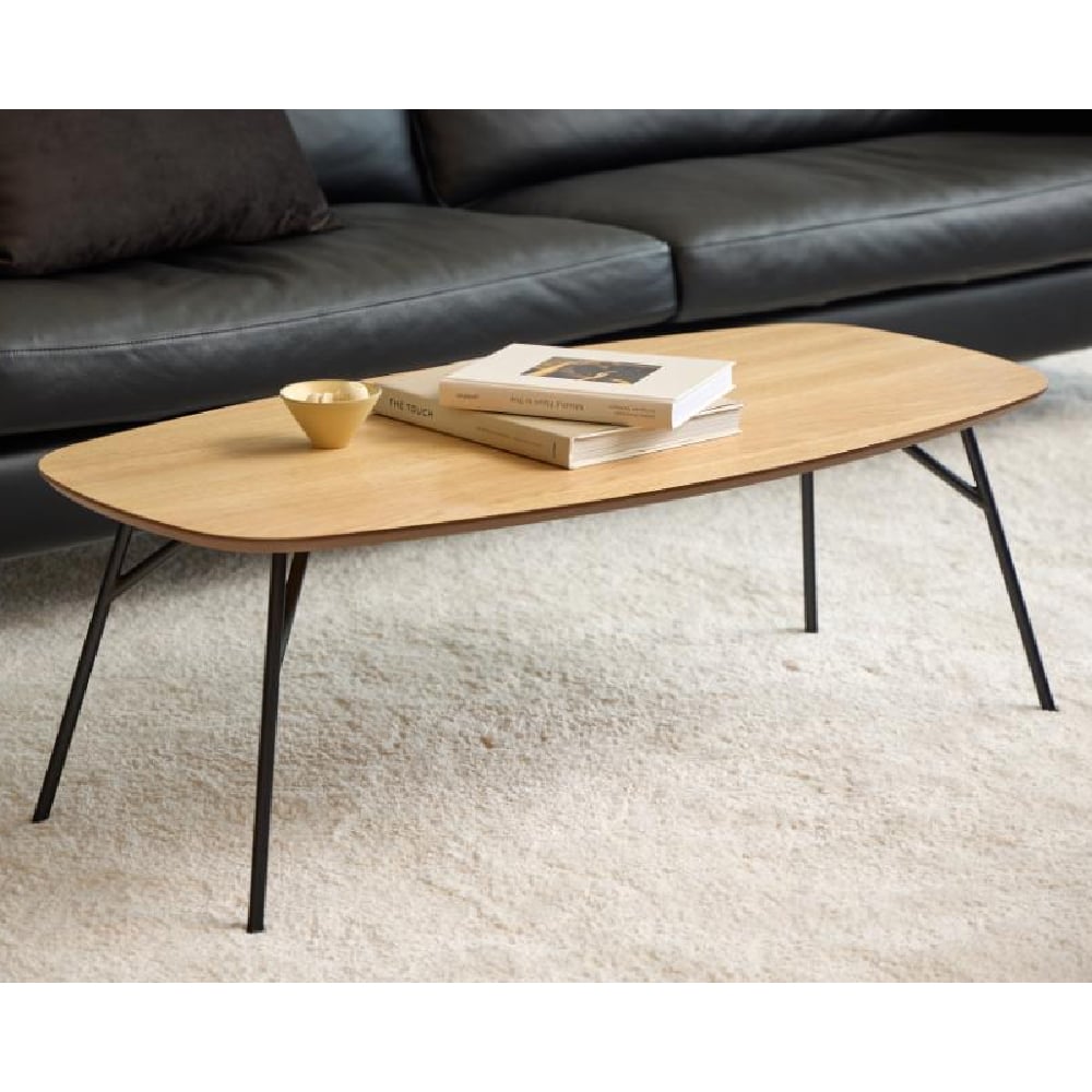 Product photograph of Caldwell Wooden Rectangular Coffee Table In Oak from Furniture in Fashion