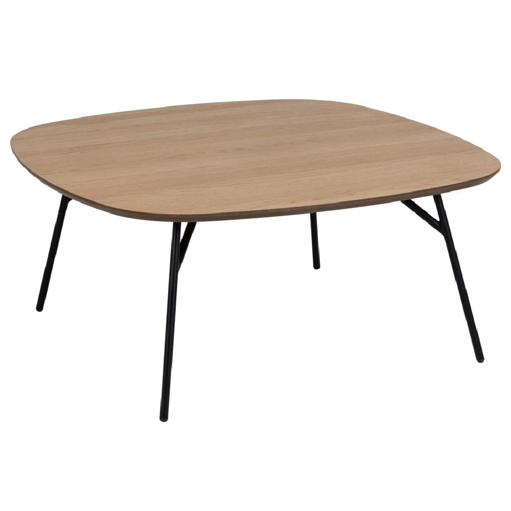 Caldwell Wooden Square Coffee Table In Oak