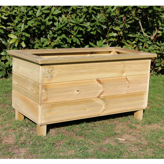 Photo of Caledonian rectangular wooden planter