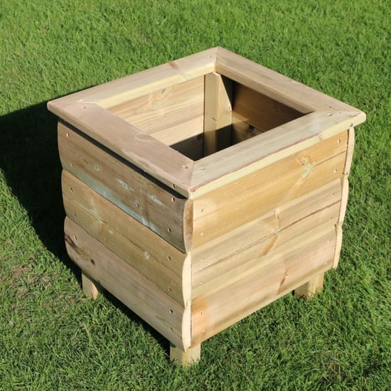 Photo of Caledonian square wooden planter
