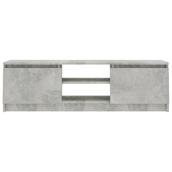 Caley Wooden TV Stand With 2 Doors In Concrete Effect_4