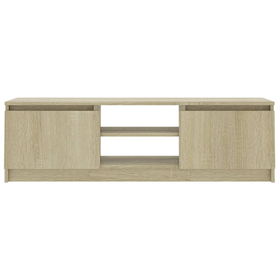 Caley Wooden TV Stand With 2 Doors In Sonoma Oak_4