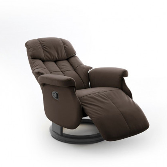 Calgary Comfort Leather Relaxer Chair In Brown And Black_2
