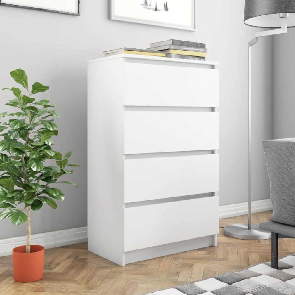 Read more about Calgary wooden chest of 4 drawers in white