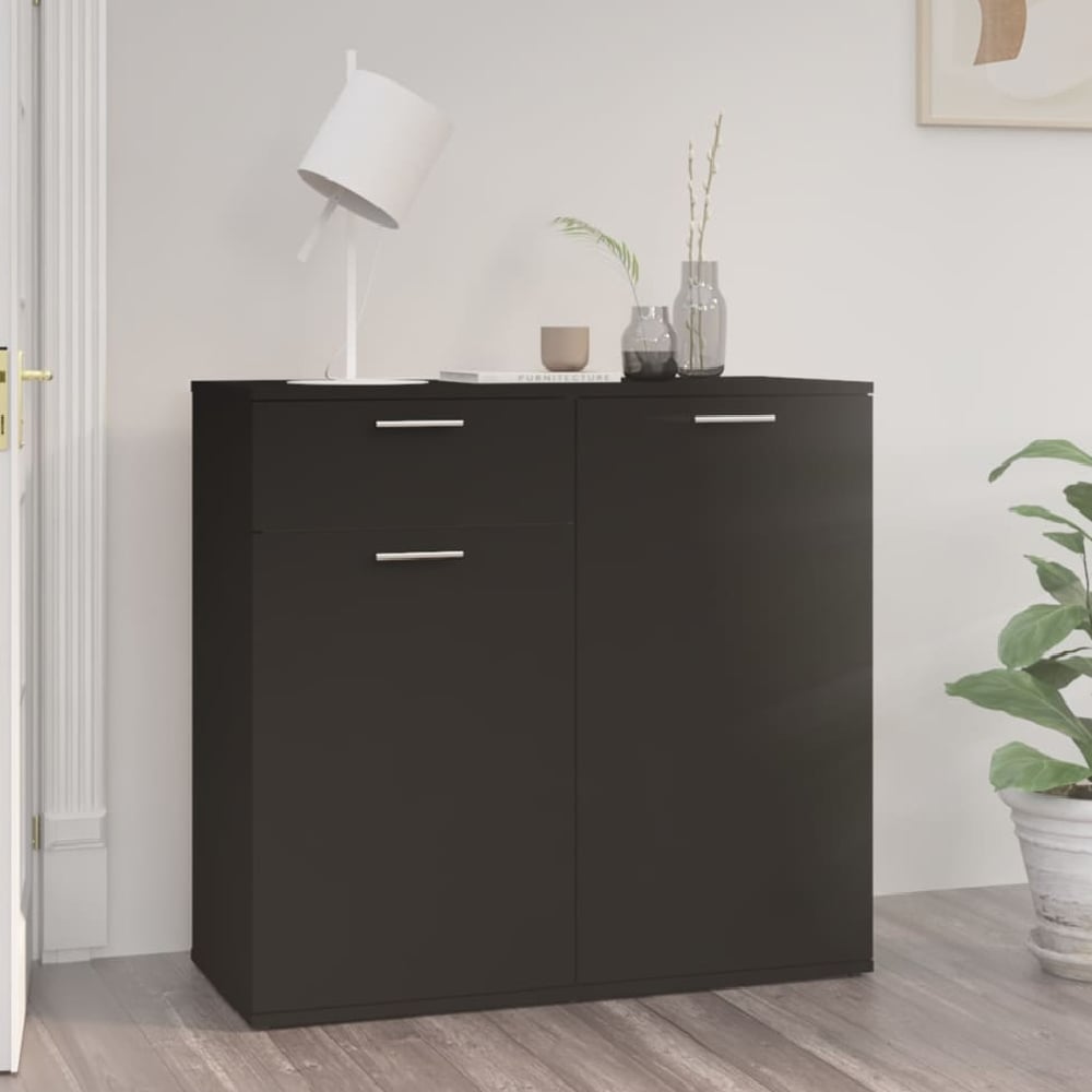 Read more about Calhoun wooden sideboard with 2 doors 1 drawer in black