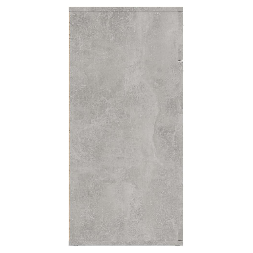 Calhoun Wooden Sideboard With 2 Doors 1 Drawer In Concrete Grey