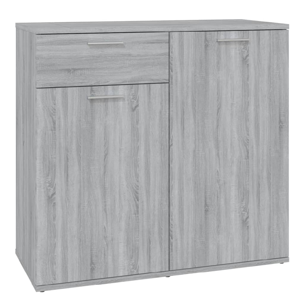Calhoun Wooden Sideboard With 2 Doors 1 Drawer In Grey Sonoma