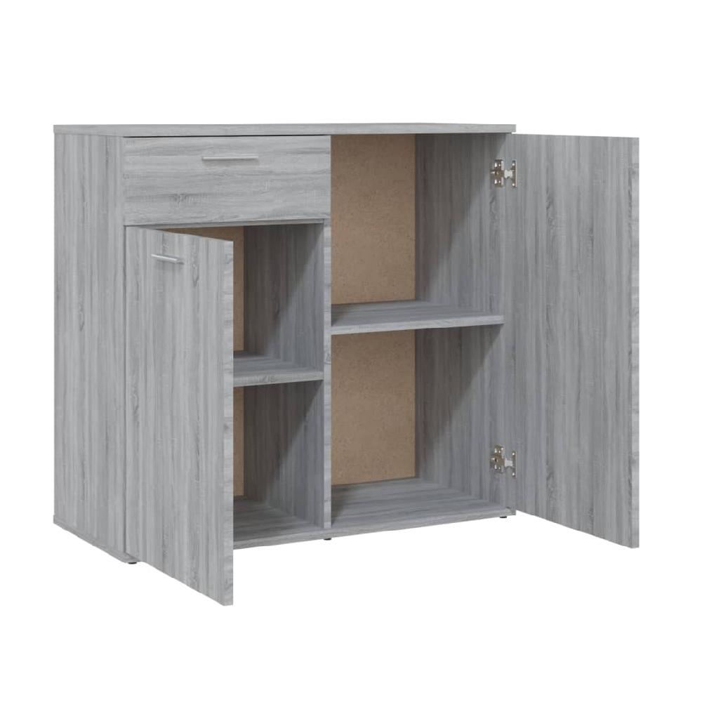 Calhoun Wooden Sideboard With 2 Doors 1 Drawer In Grey Sonoma