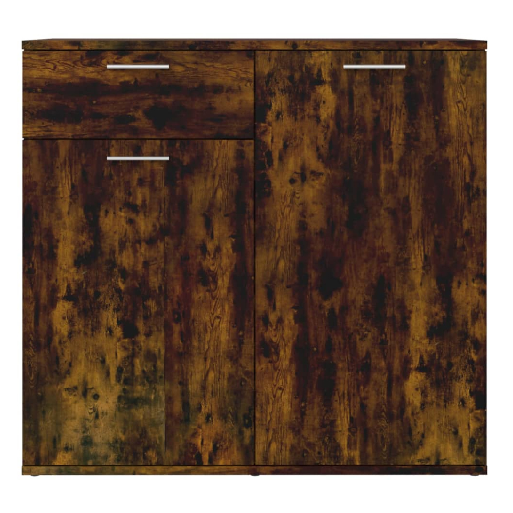 Calhoun Wooden Sideboard With 2 Doors 1 Drawer In Smoked Oak