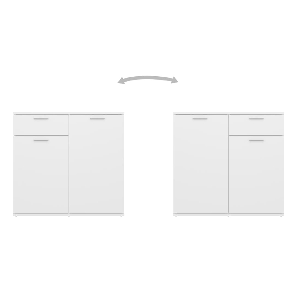 Calhoun Wooden Sideboard With 2 Doors 1 Drawer In White