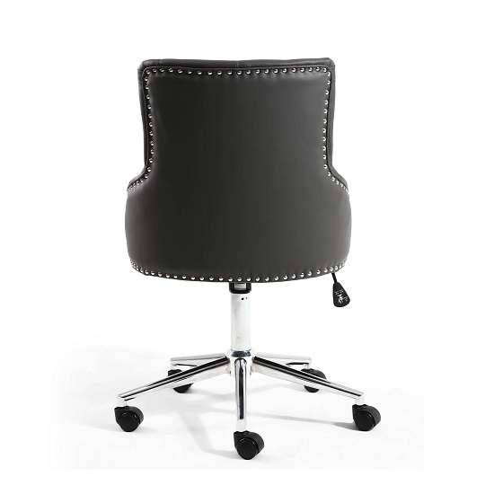 Calico Office Chair In Graphite Grey With Chrome Base FiF