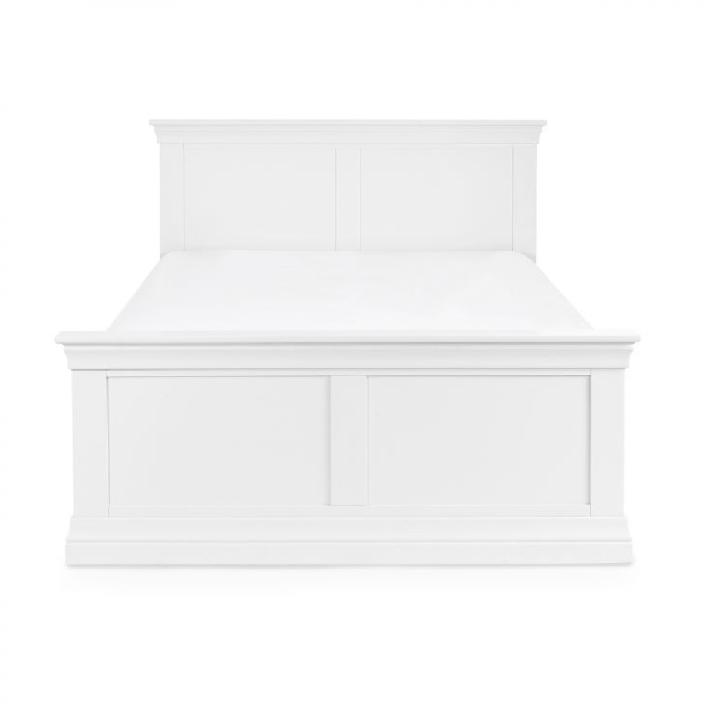 Calida Wooden Double Bed In White