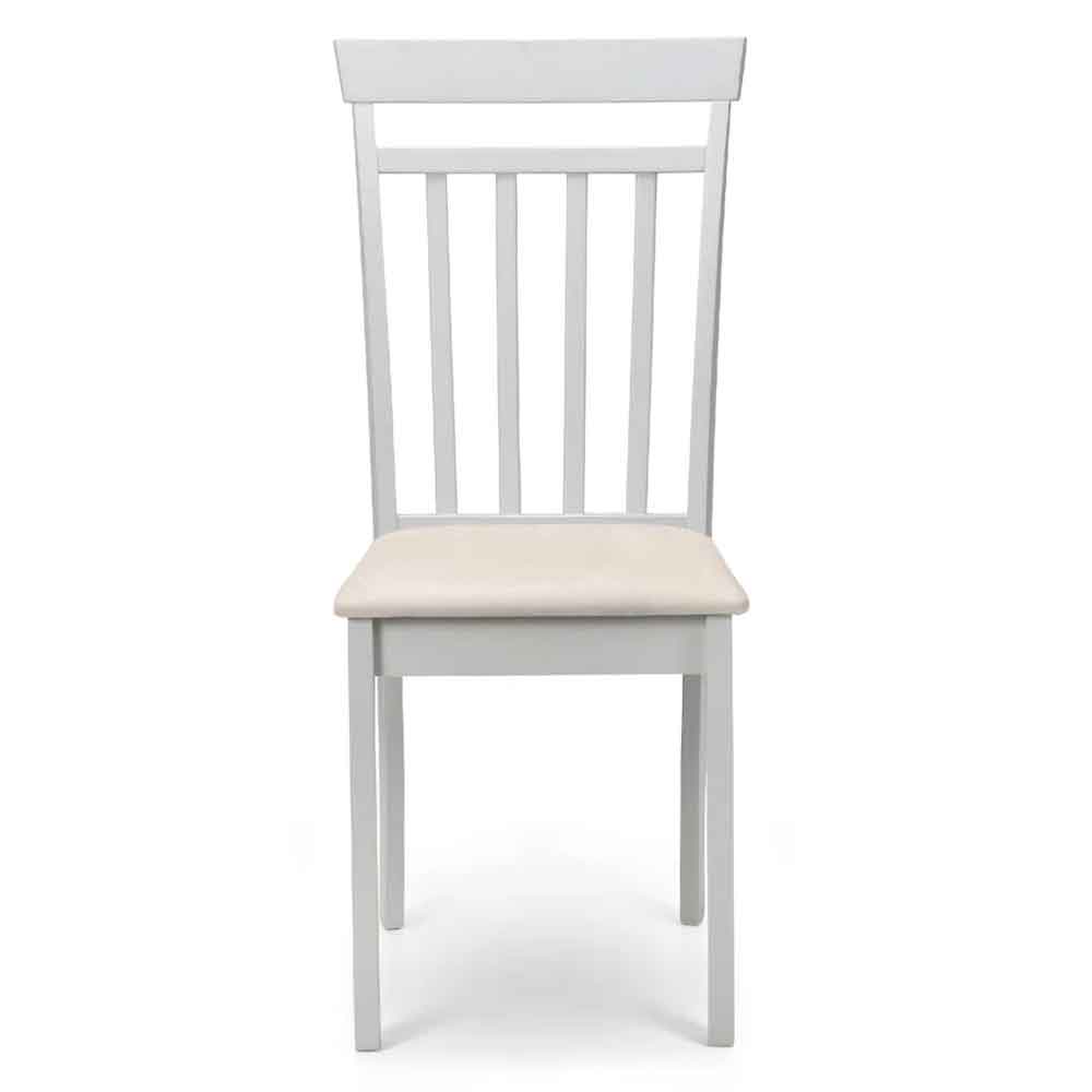 Calista Grey Wooden Dining Chairs in Pair