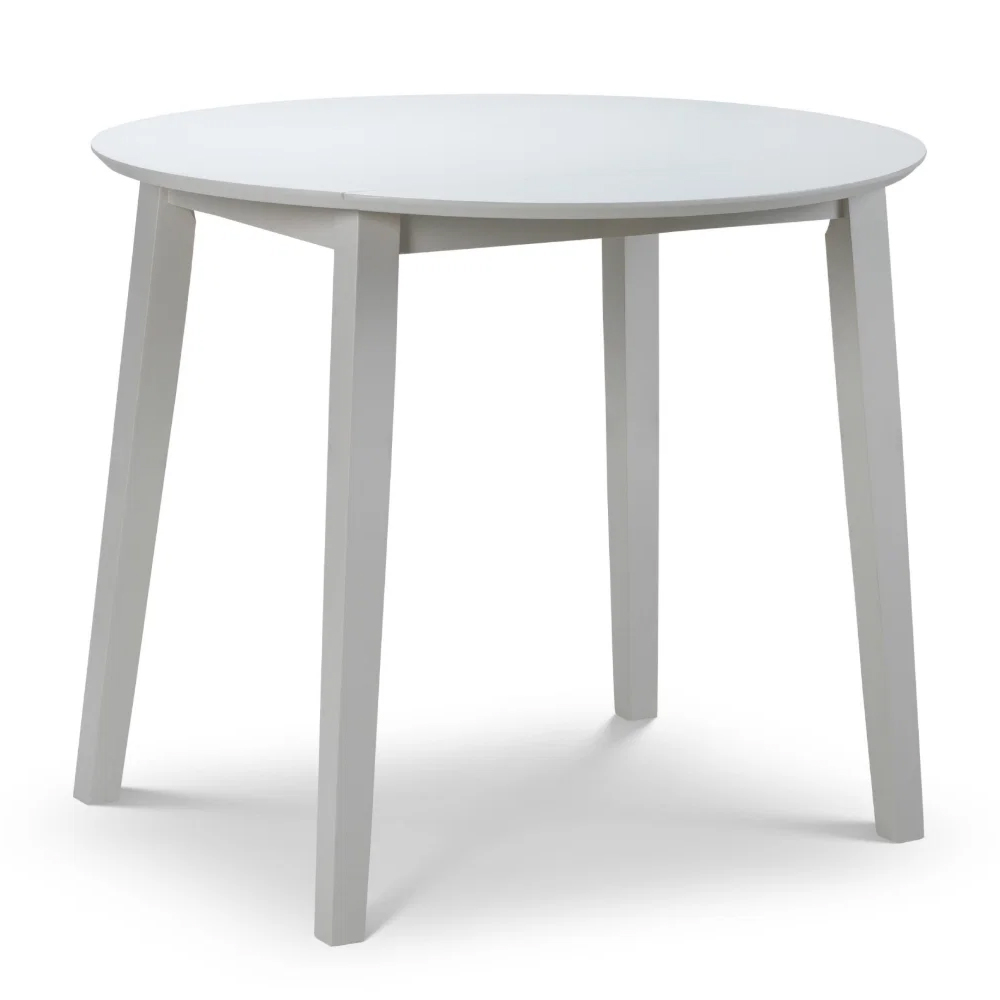 Calista Wooden Dropleaf Dining Table with 2 Chairs in Grey