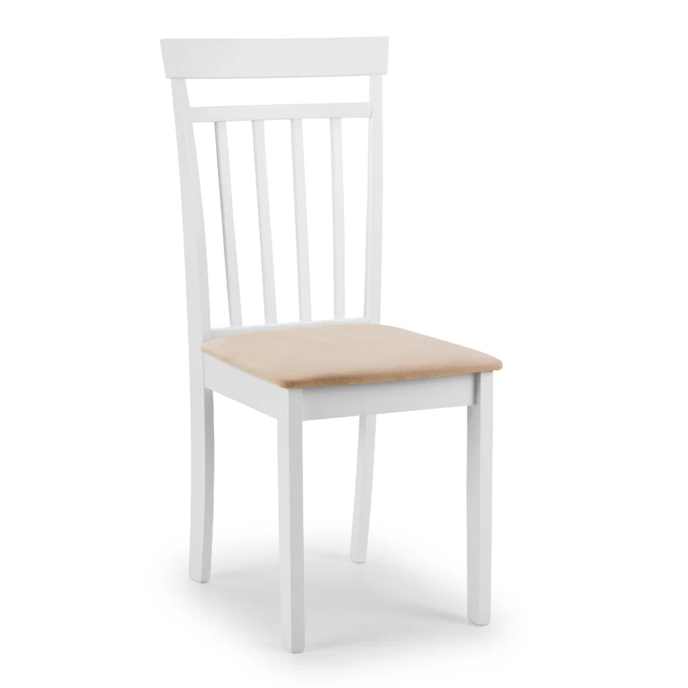 Calista Wooden Dropleaf Dining Table with 2 Chairs in White