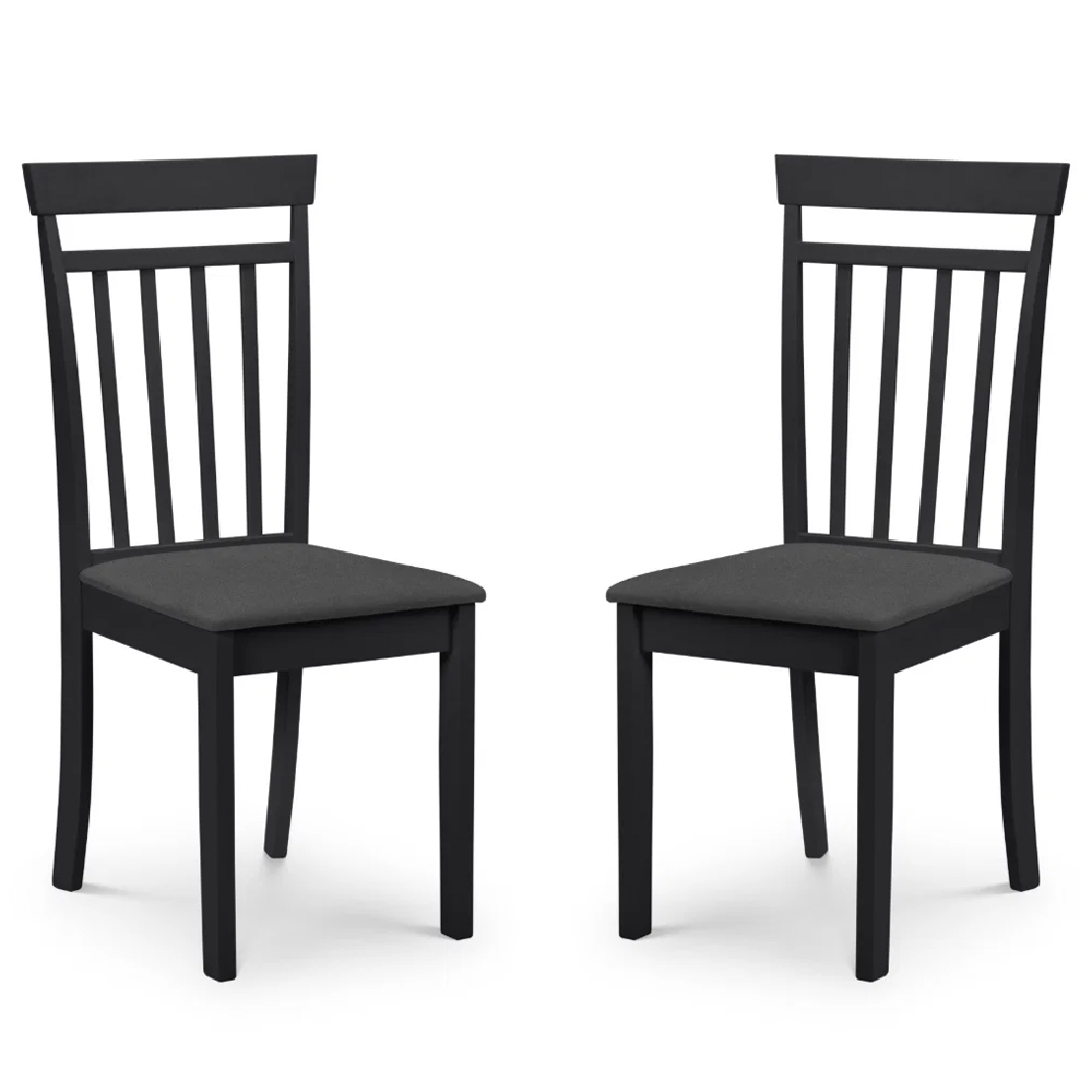 Calista Wooden Dropleaf Dining Table with 4 Chairs in Black