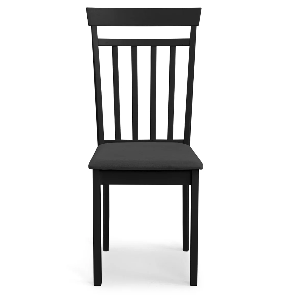 Calista Wooden Dropleaf Dining Table with 4 Chairs in Black