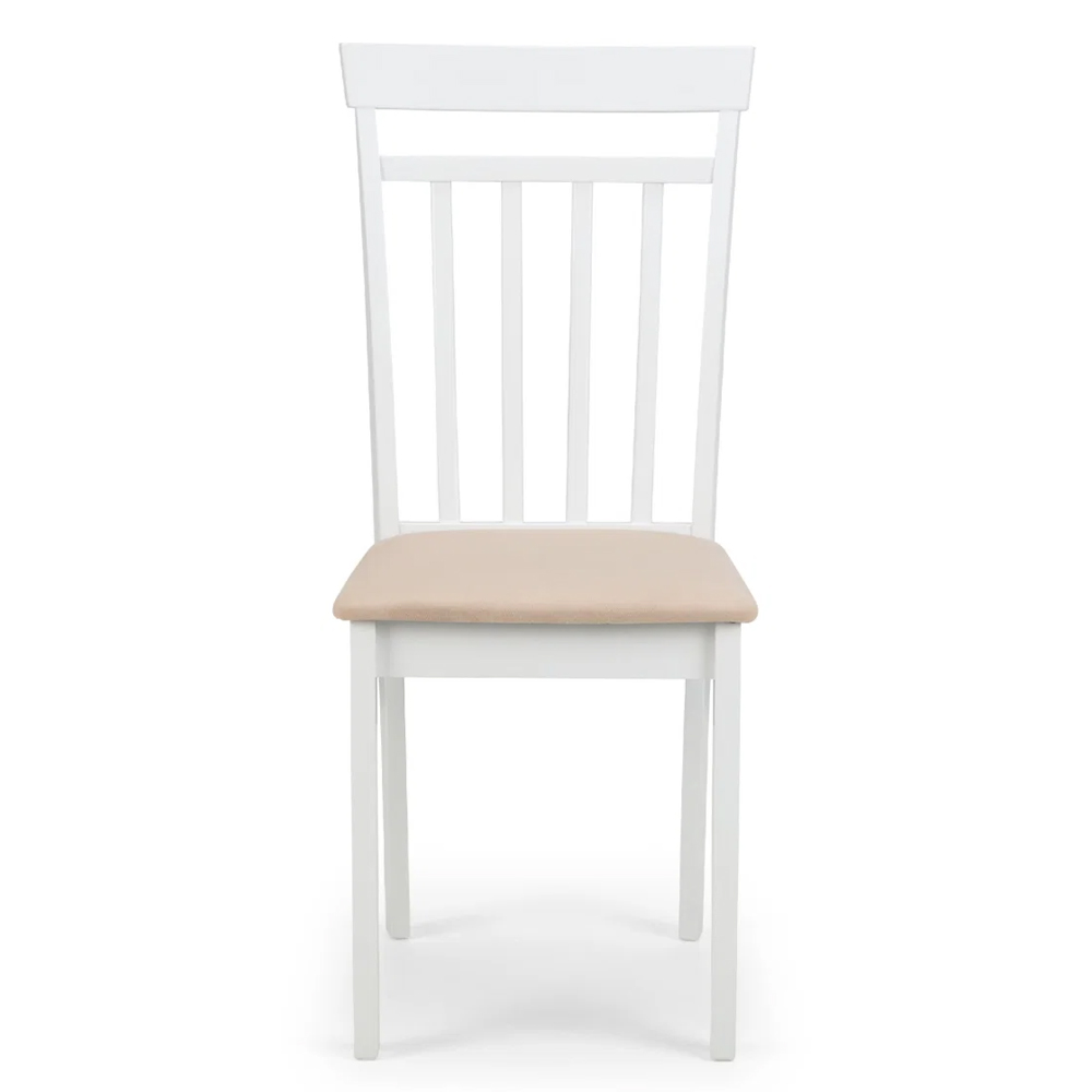 Calista Wooden Dropleaf Dining Table with 4 Chairs in White