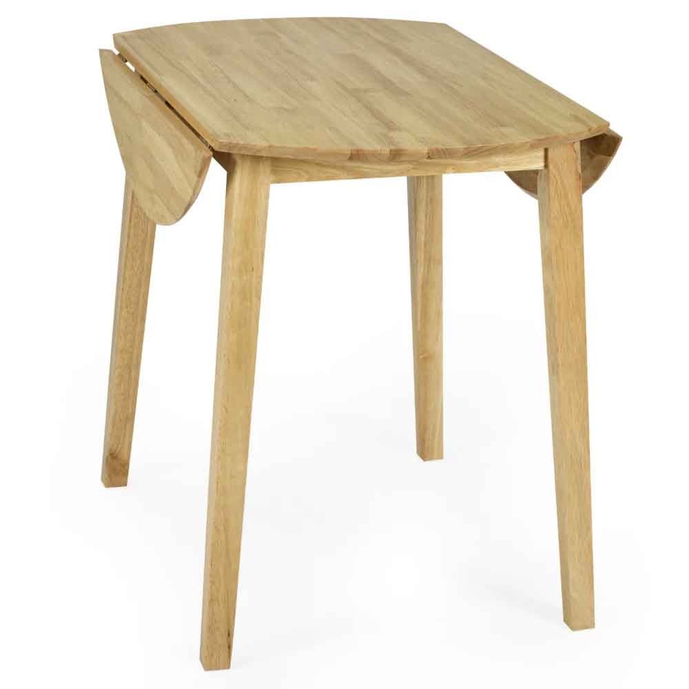 Calista Wooden Dropleaf Dining Table in Natural Oak