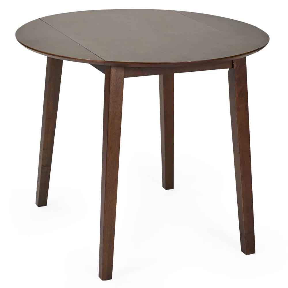 Calista Wooden Dropleaf Dining Table in Walnut