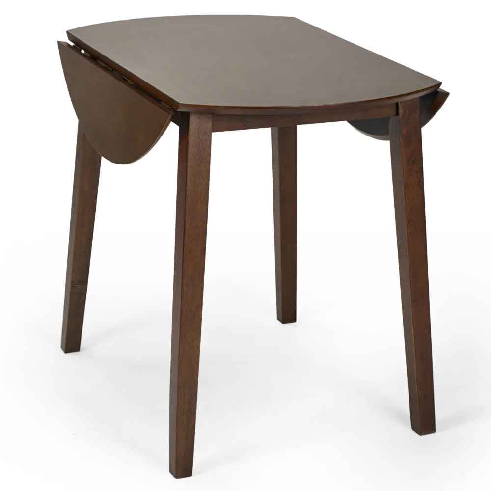 Calista Wooden Dropleaf Dining Table in Walnut