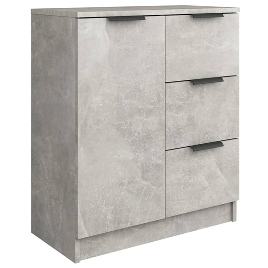 Calix Wooden Sideboard With 2 Doors 6 Drawers In Concrete Effect