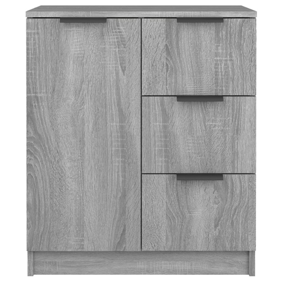Calix Wooden Sideboard With 2 Doors 6 Drawers In Grey Sonoma Oak