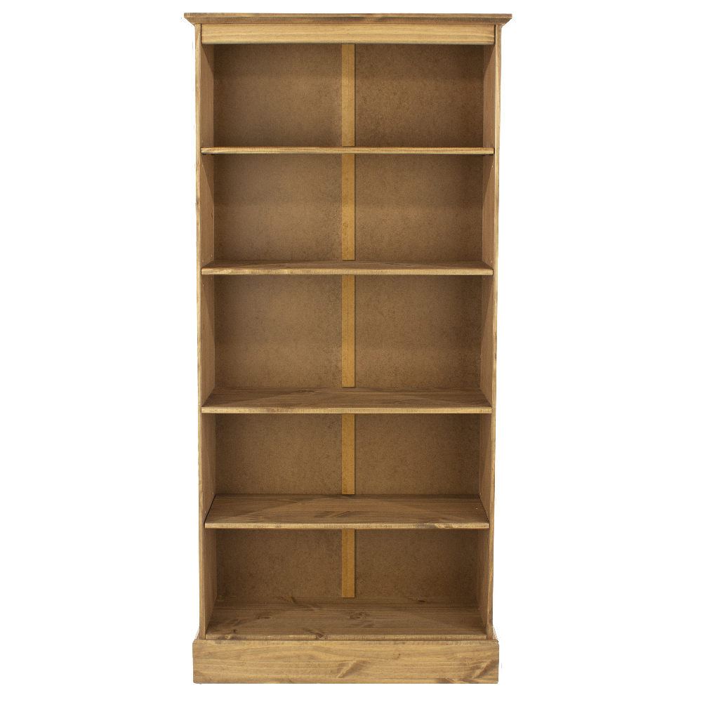 Calixto Wooden Bookcase With 5 Shelves In Oak