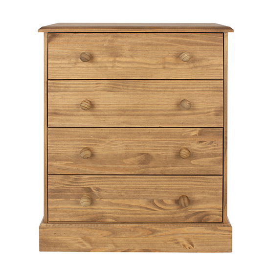 Calixto Wooden Chest Of 4 Drawers In Oak