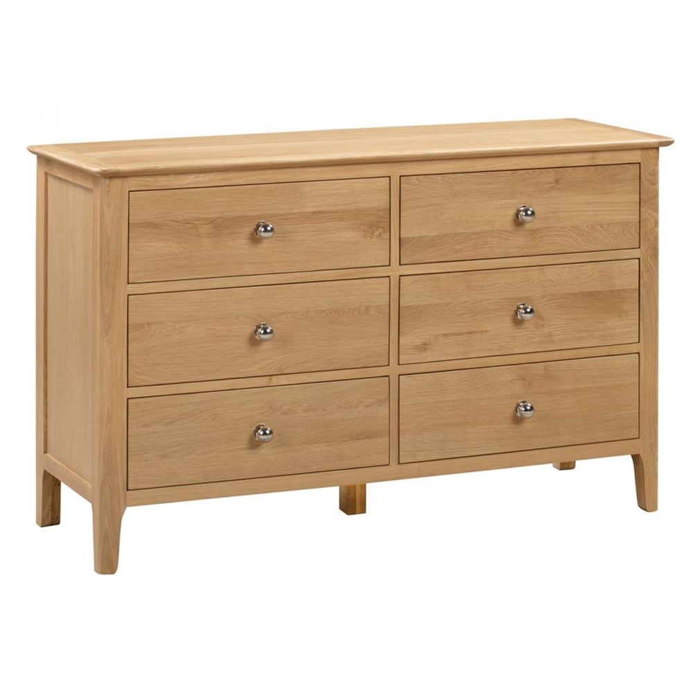 Read more about Callia wooden chest of 6 drawers in natural