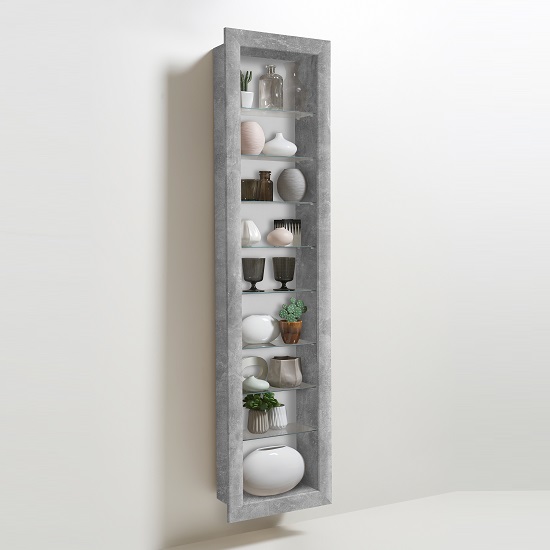 Read more about Bora9 wall mounted display stand in light atelier 8 glass shelf