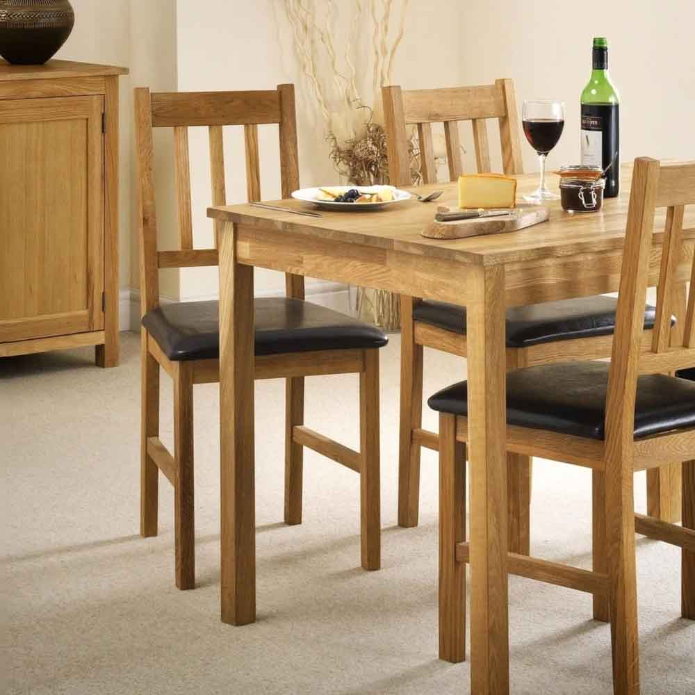 Calliope Oak Wooden Dining Chairs in Pair