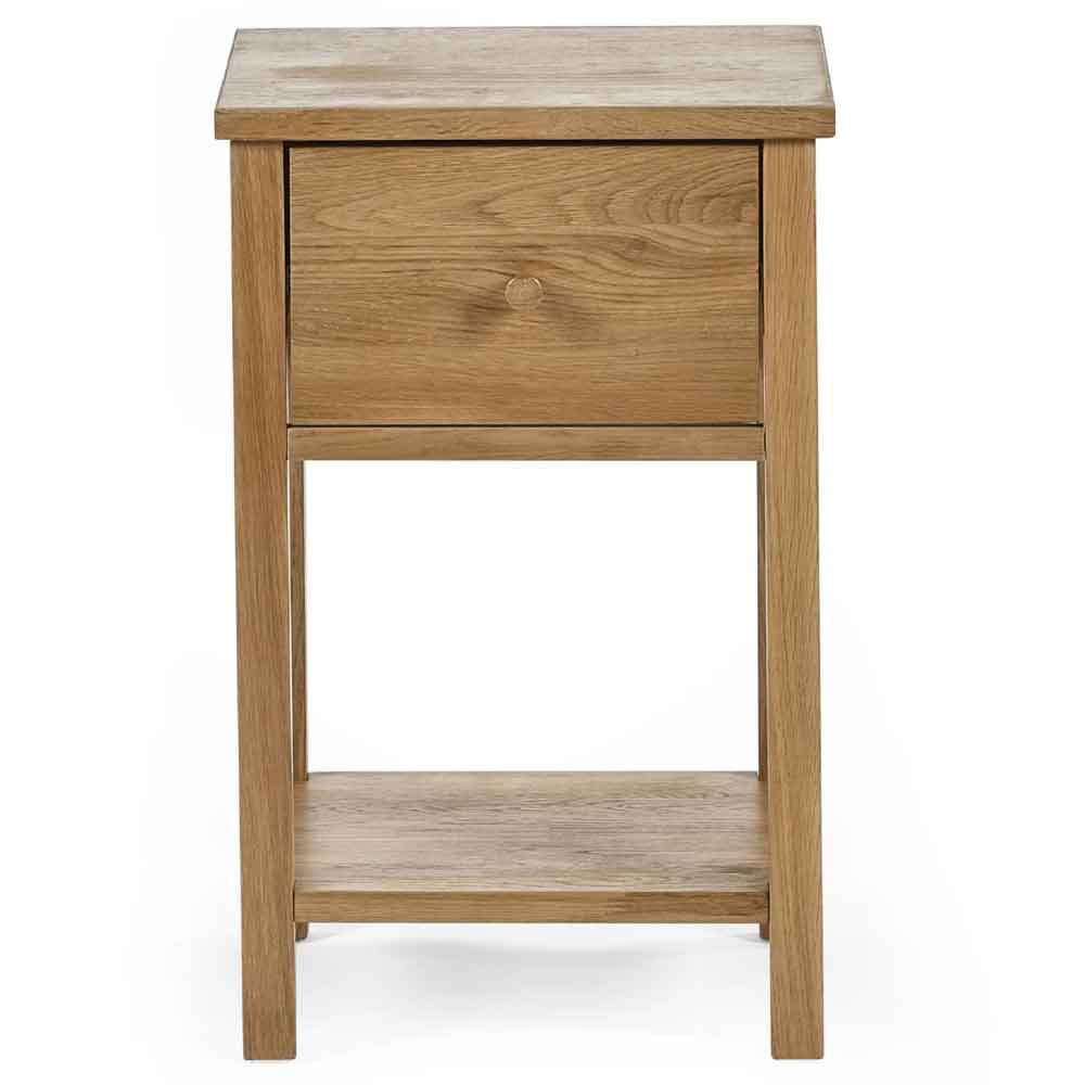 Calliope Wooden Bedside Cabinet with 1 Drawer in Oak