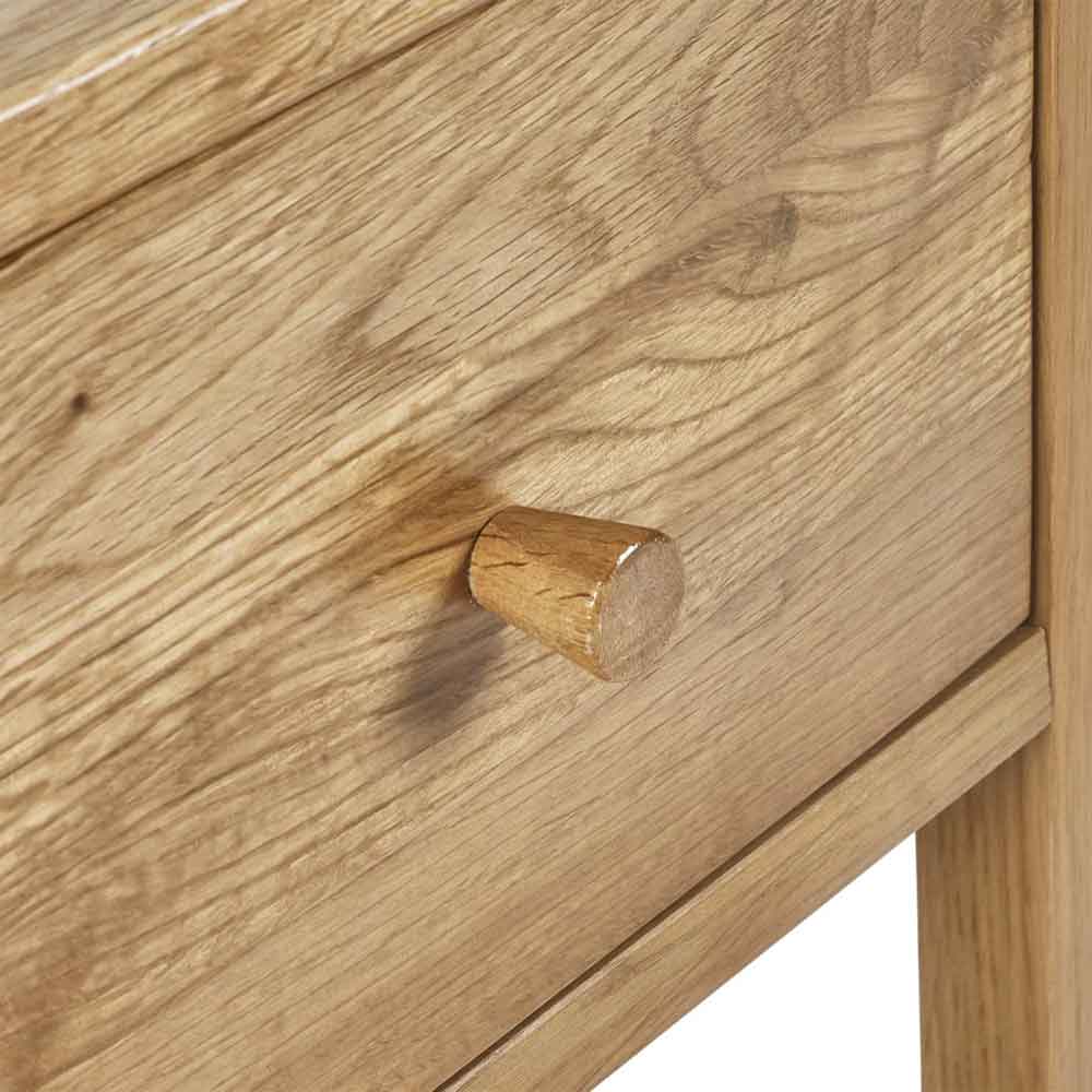 Calliope Wooden Bedside Cabinet with 1 Drawer in Oak