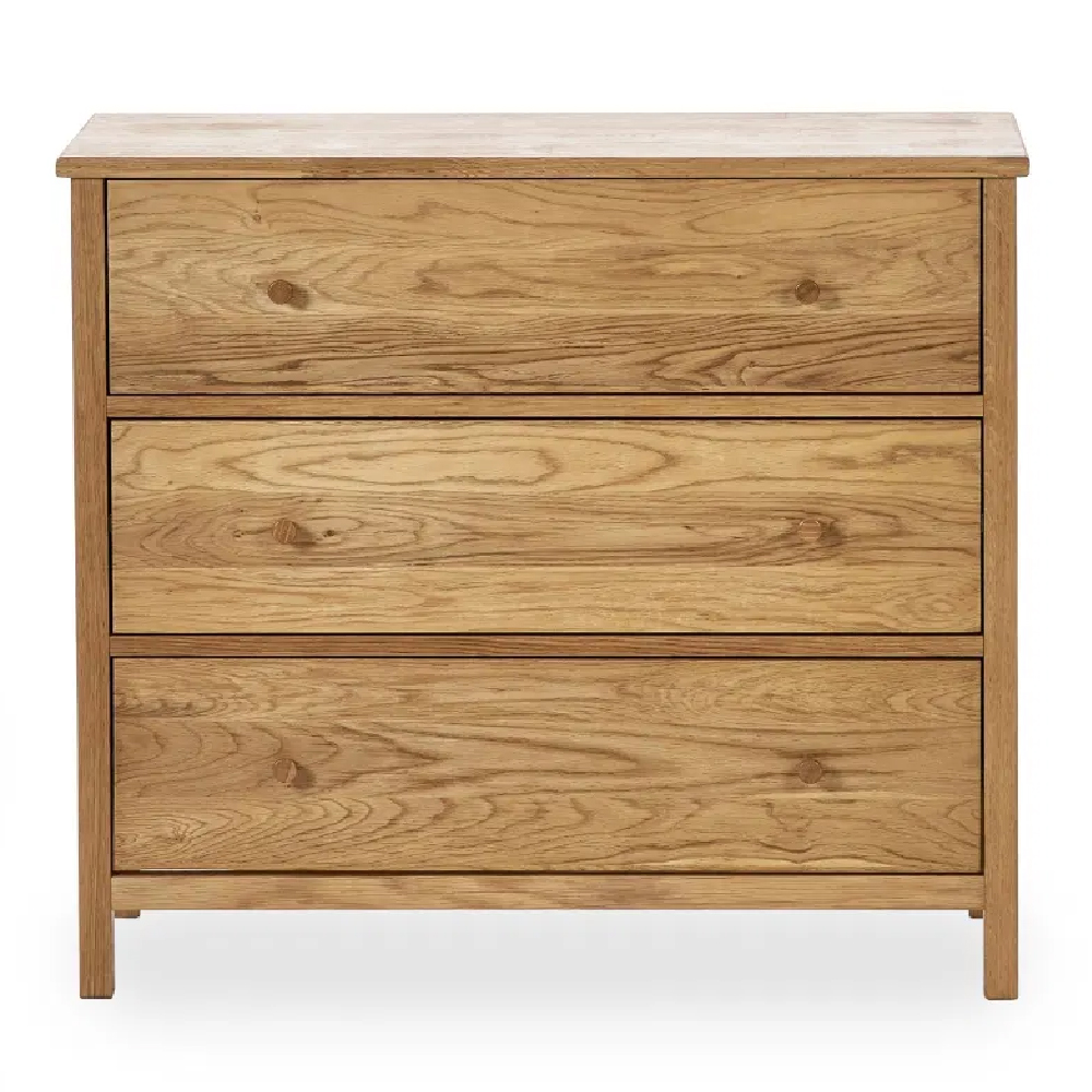 Calliope Wooden Chest Of 3 Drawers In Oak