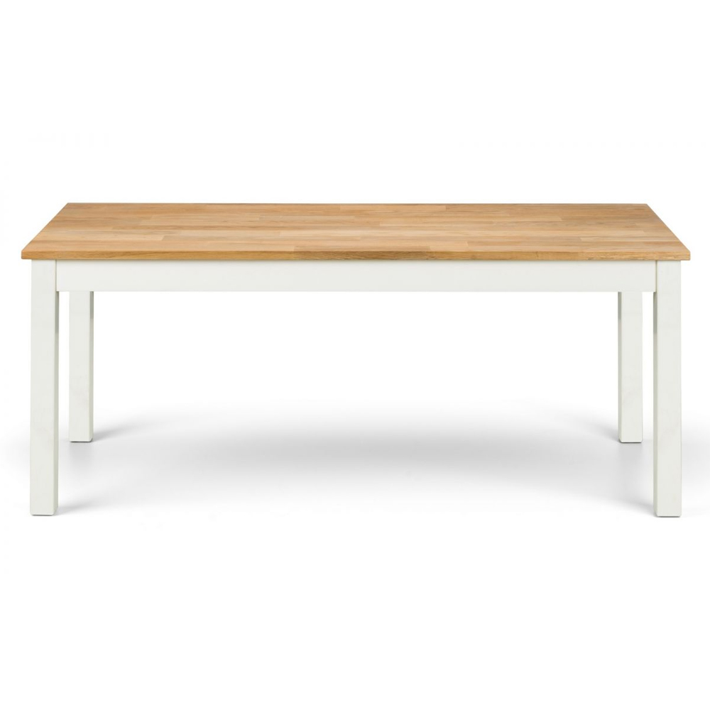 Calliope Wooden Coffee Table In Ivory And Oak