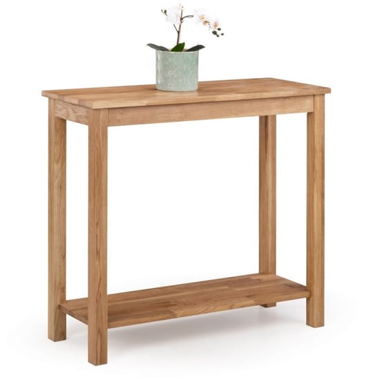 Product photograph of Calliope Wooden Console Table In Oak from Furniture in Fashion