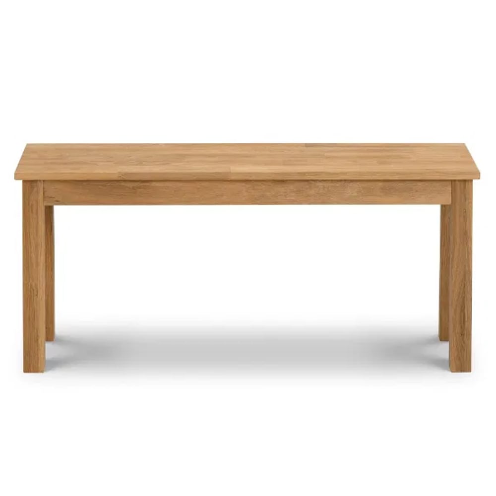 Calliope Wooden Dining Bench In Oiled Oak Finish